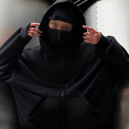 11.11 Sale Black Ninja Hoodie For Women