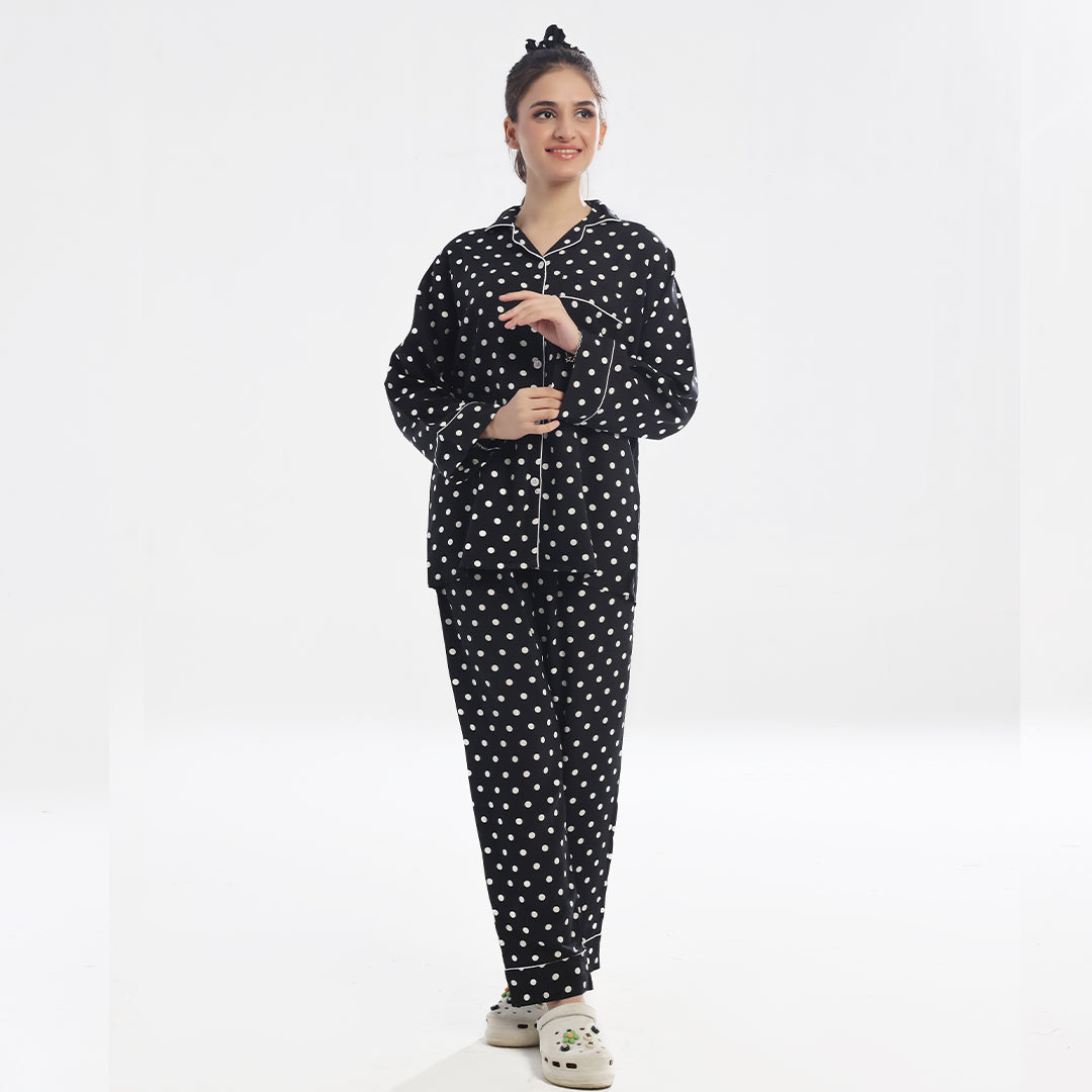 TNW Linen Pajama Suit - Garnet Glow