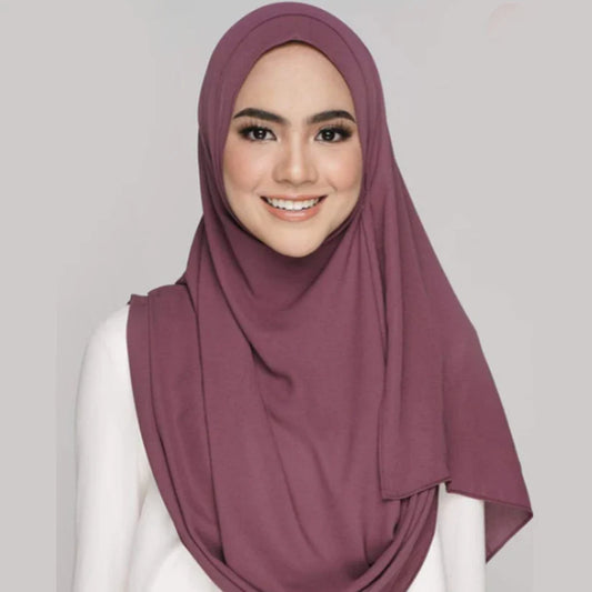 Chiffon Double Loop Hijab - Design Code: IH-0001