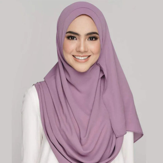 Chiffon Double Loop Hijab - Design Code: IH-0001