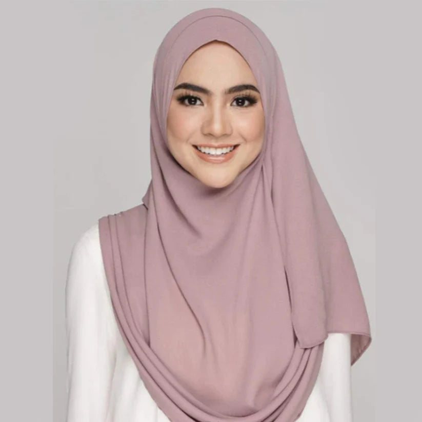 Chiffon Double Loop Hijab - Design Code: IH-0001