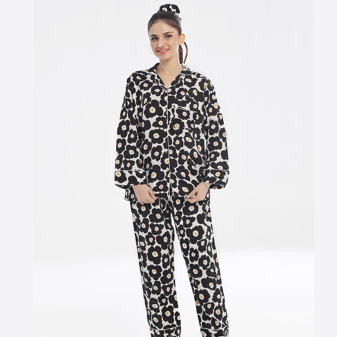 TNW Linen Pajama Suit - FloraDream