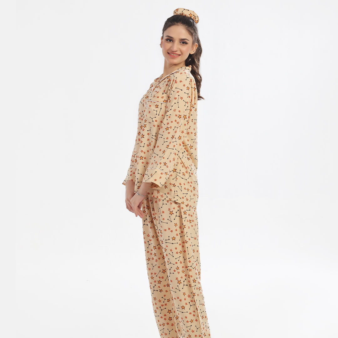 TNW Twinkle Night Linen Pajama Suit