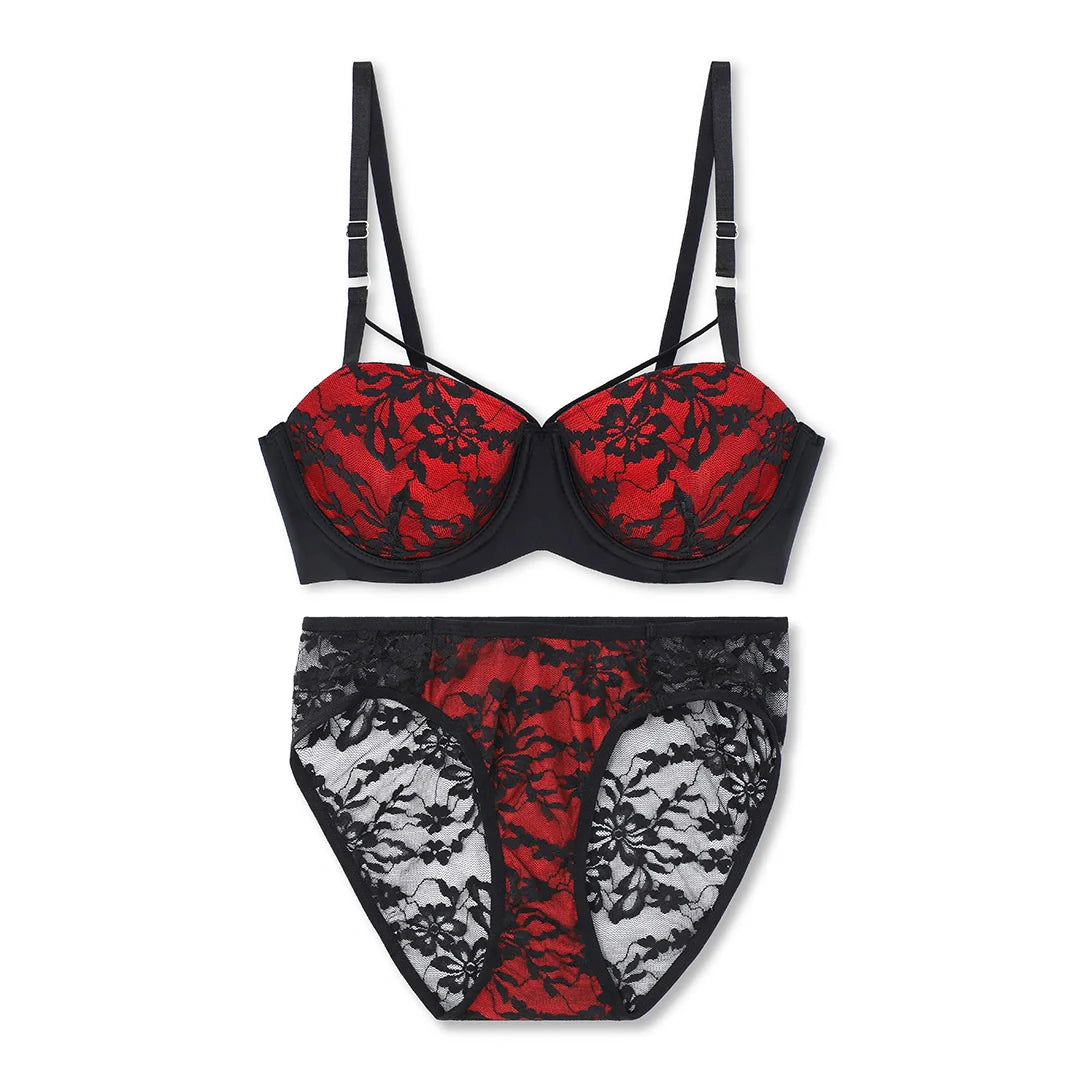 TNW Bra Set -  Red Temptation