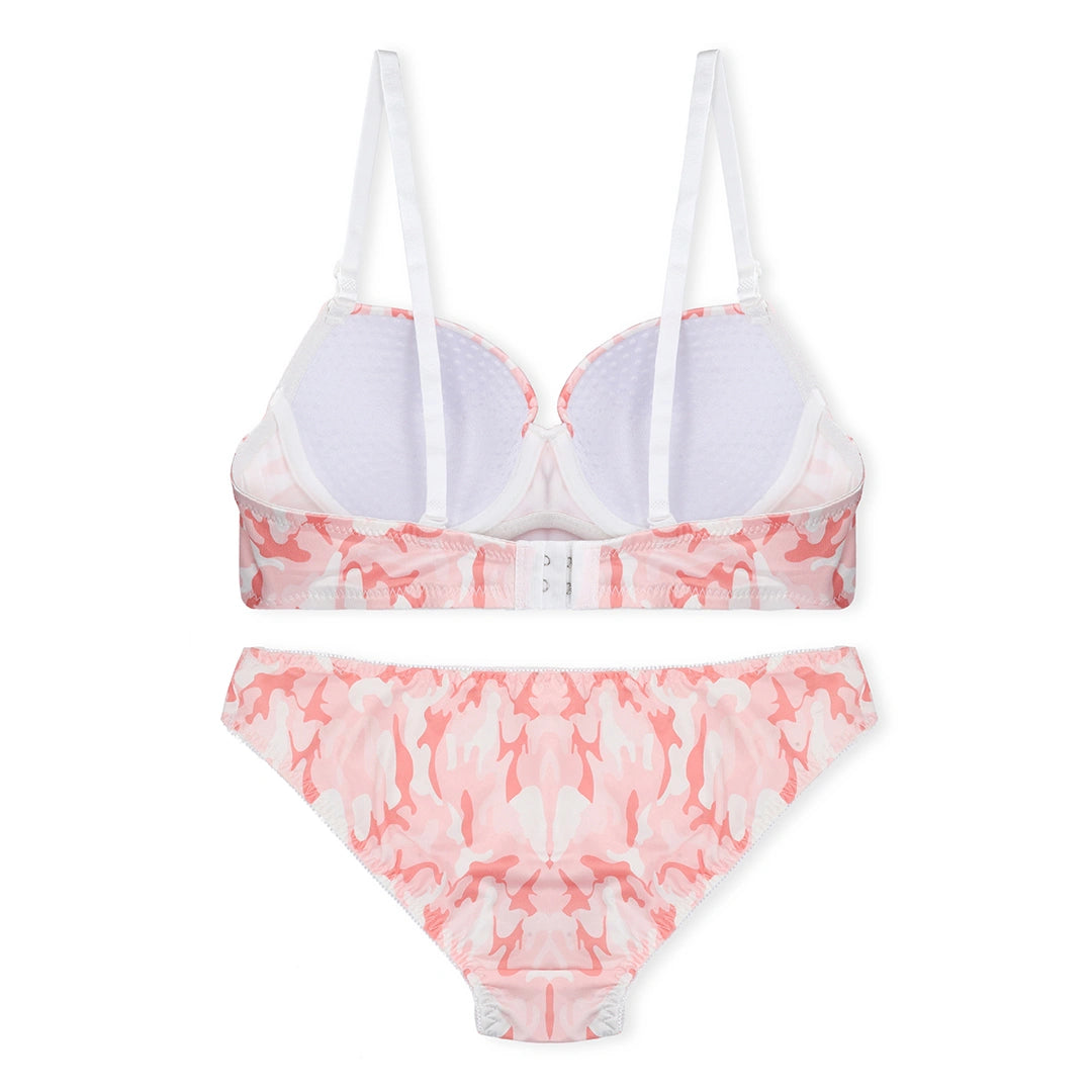 Sexy Floral Padded Bra and Panty Set