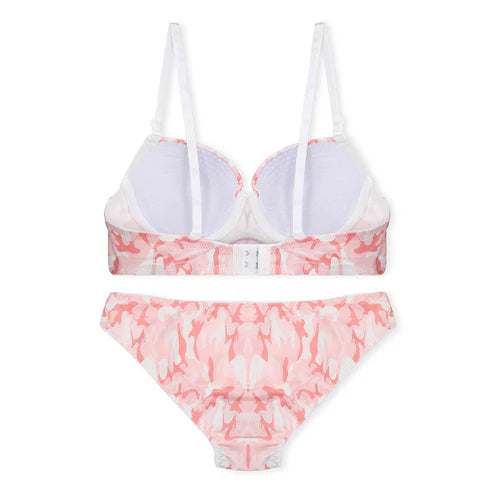 Floral Padded Bra and Panty Set