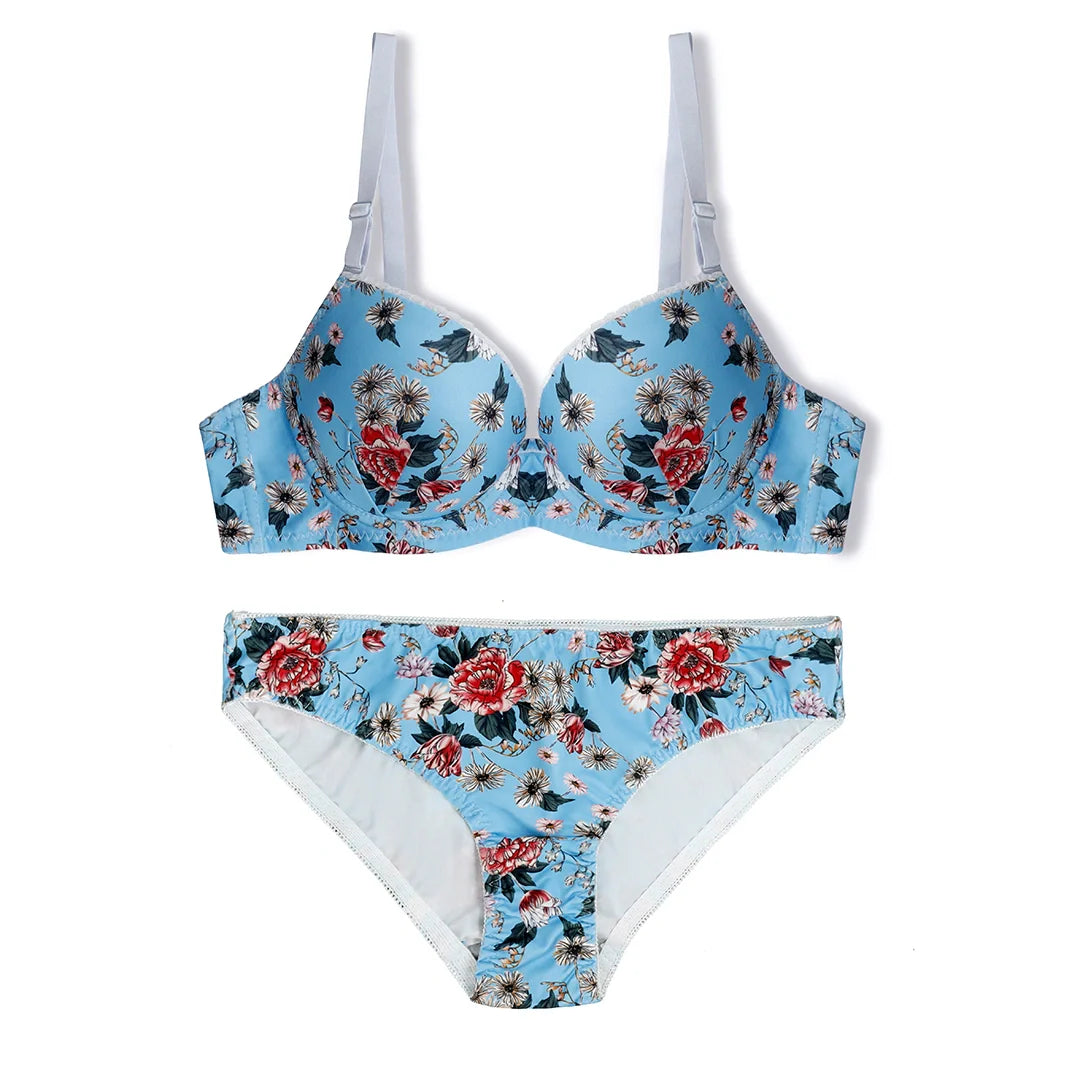 TNW Della Floral Padded Bra and Panty Set