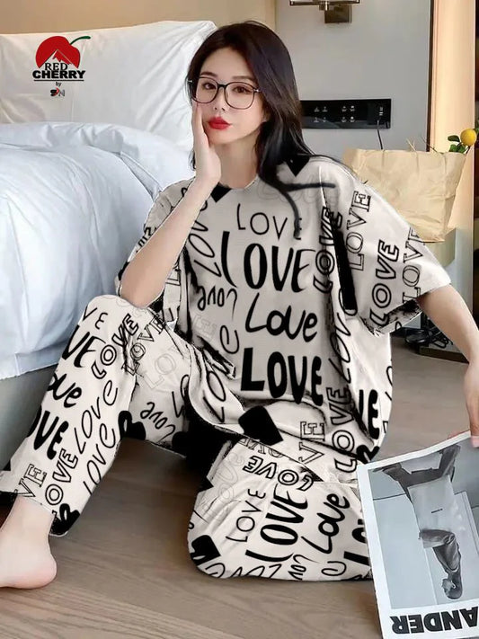 Love Lyrics Printed Pj- Skin