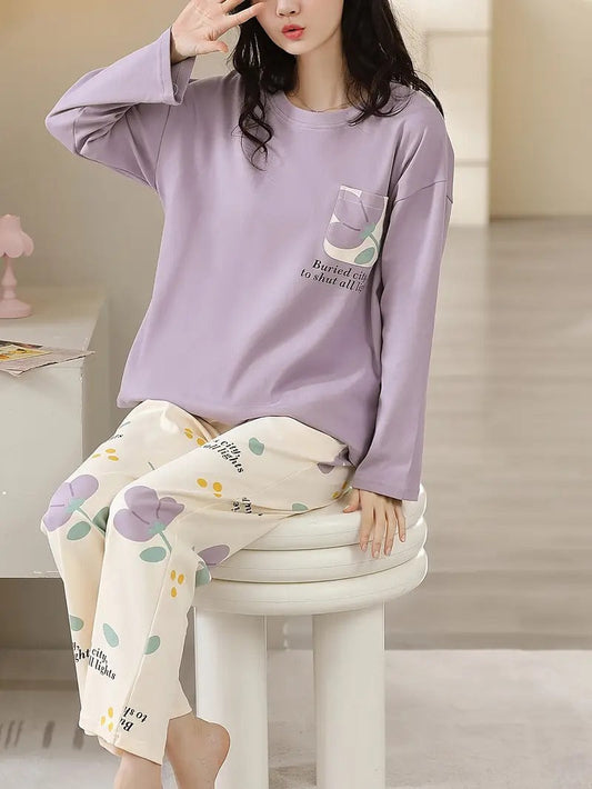 11.11 Sale Lilac Pocket Flower Full Sleeves