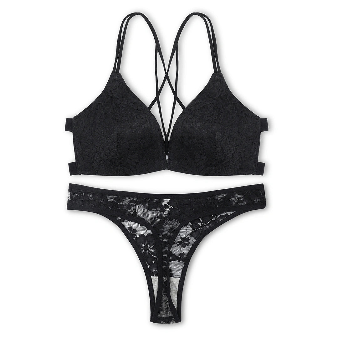 Bra Set - Dark Mesh