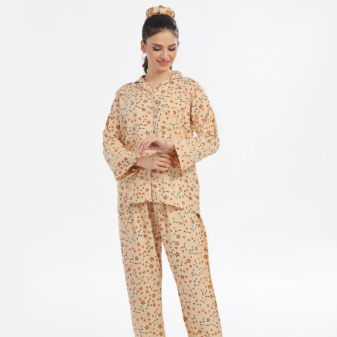 TNW Twinkle Night Linen Pajama Suit