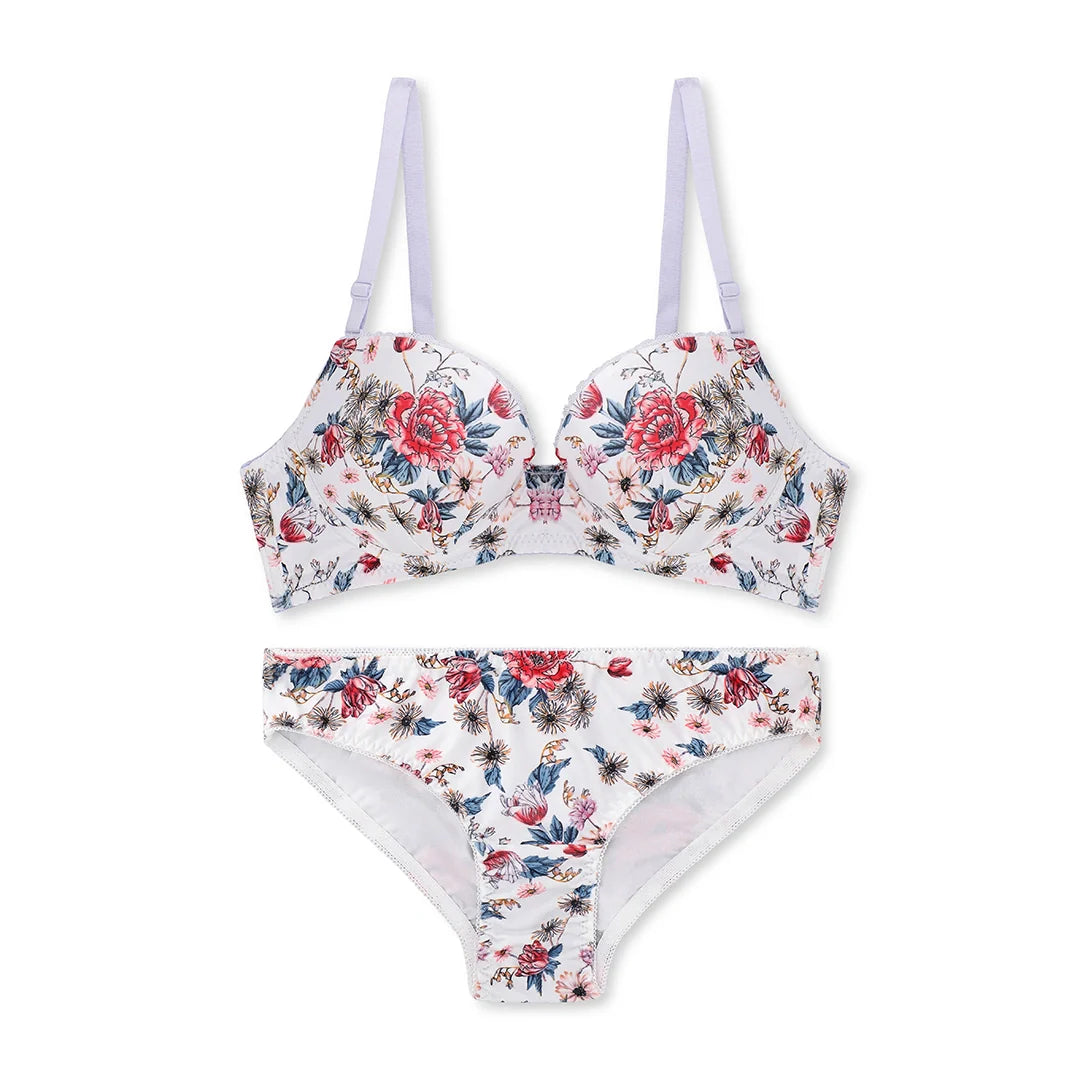 TNW Della Floral Padded Bra and Panty Set