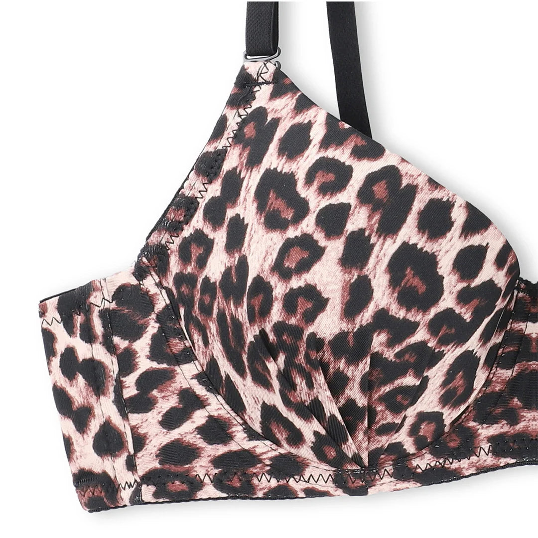 TNW Jaguar Print Padded Bra and Panty Set