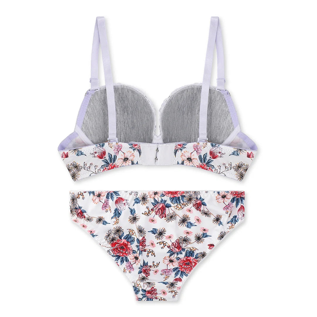 TNW Della Floral Padded Bra and Panty Set