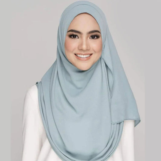 Chiffon Double Loop Hijab - Design Code: IH-0001