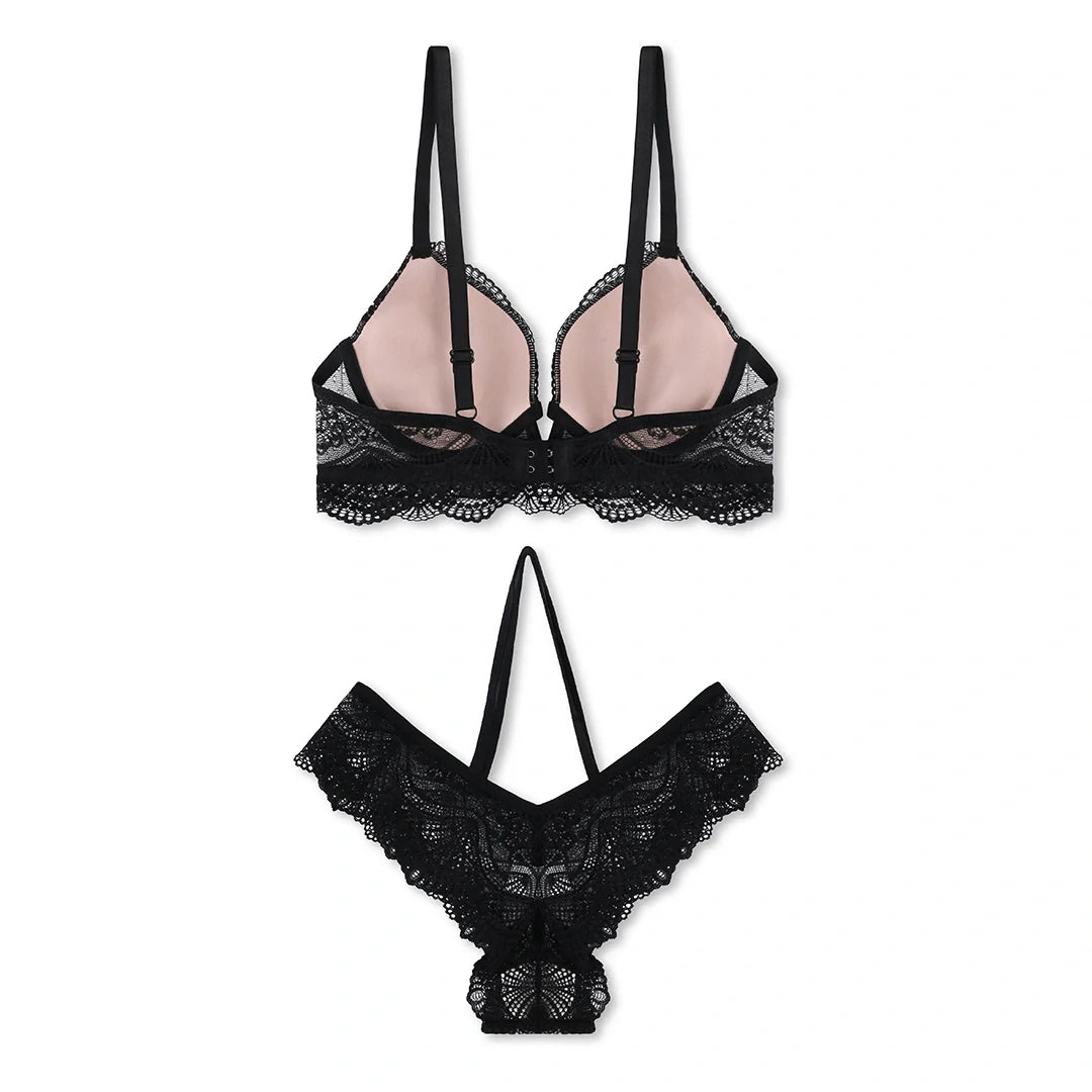 TNW Black Storm Padded Bra and Panty Set