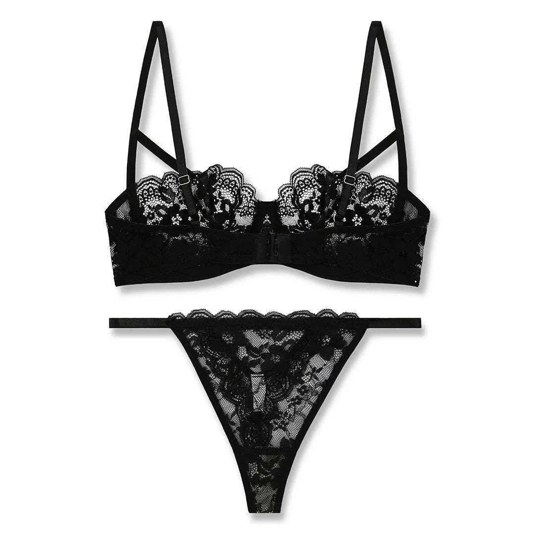 TNW Bra Set -  Black Lace Net