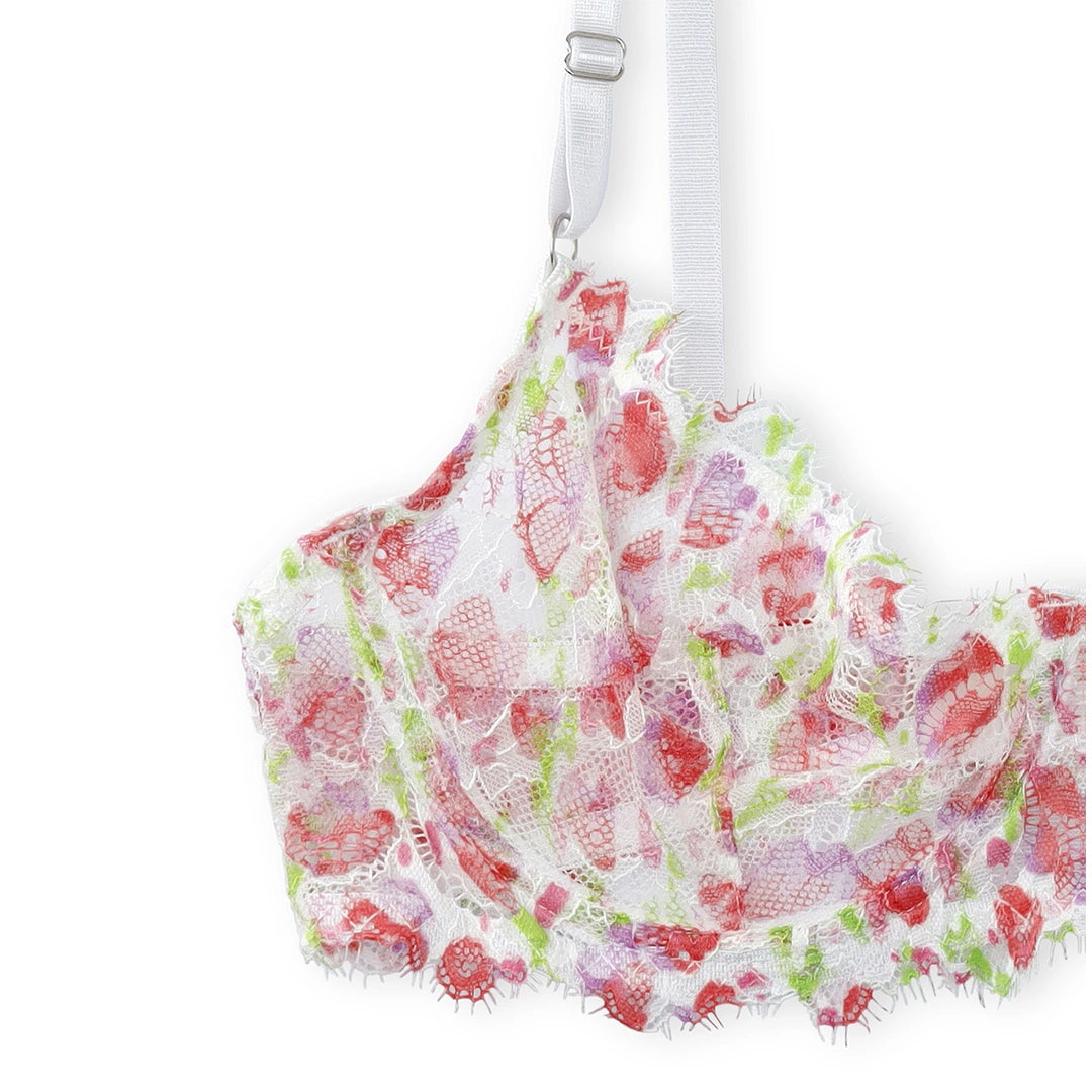 Pimk Floral Non Padded Bra and Panty Set