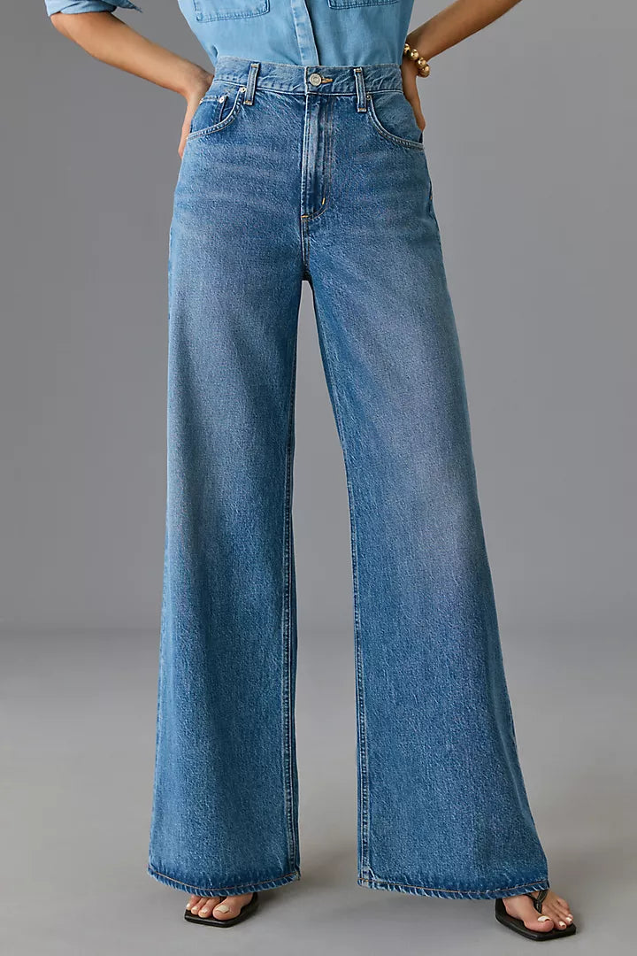 Light Wash Wide Leg Jeans