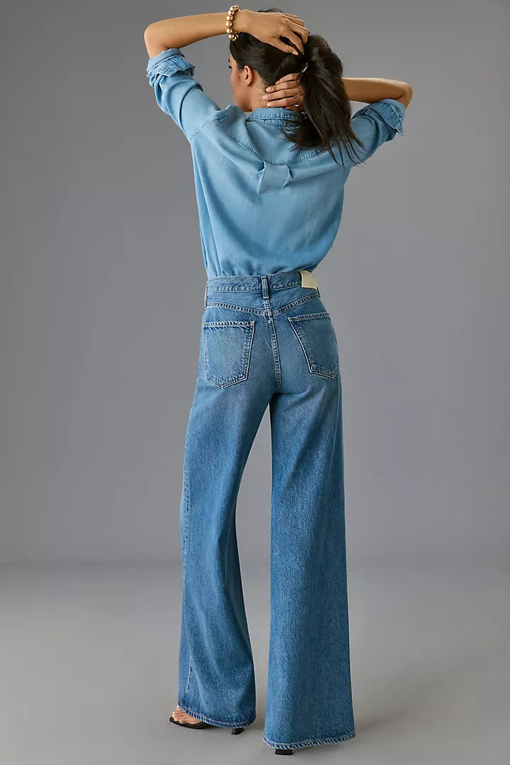 Light Wash Wide Leg Jeans