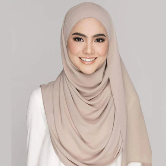 Chiffon Double Loop Hijab - Design Code: IH-0001