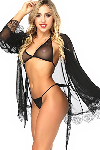 Softy Wear Mesh Nightgown set sexy night gown with hot br set price in pakistan