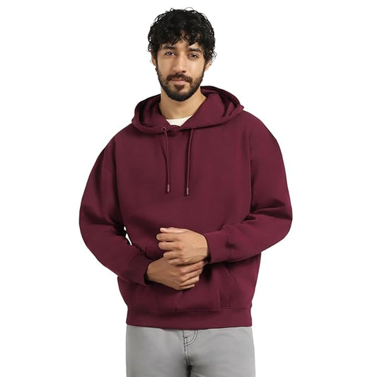 Mens Maroon  Hoodie