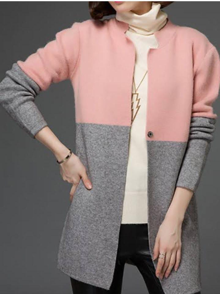 Long fleece Jacket- Pink