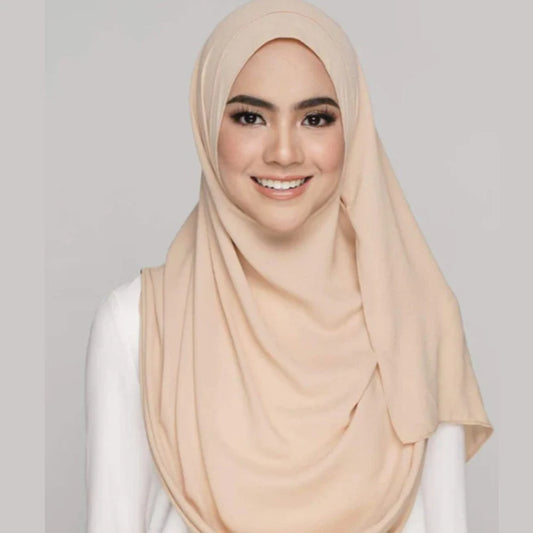 Chiffon Double Loop Hijab - Design Code: IH-0001