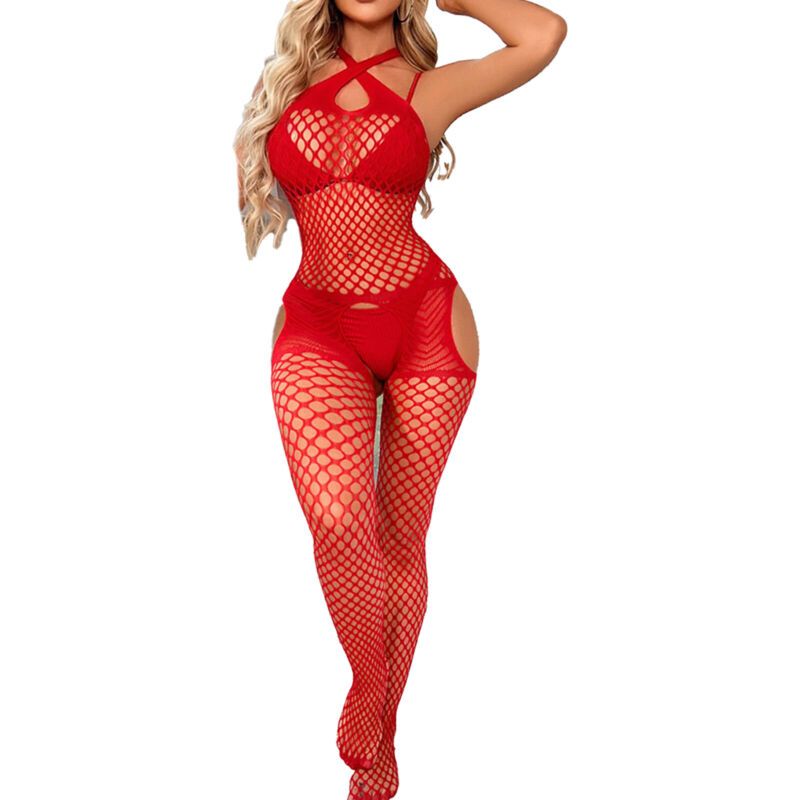 TNW Red EX Full Body Sexy Transparent Stocking