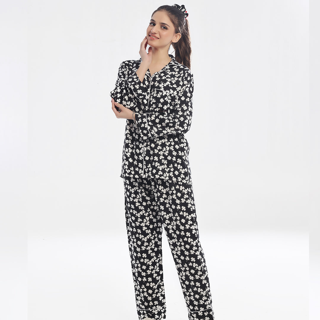 TNW Linen Pajama Suit - Clover Nights