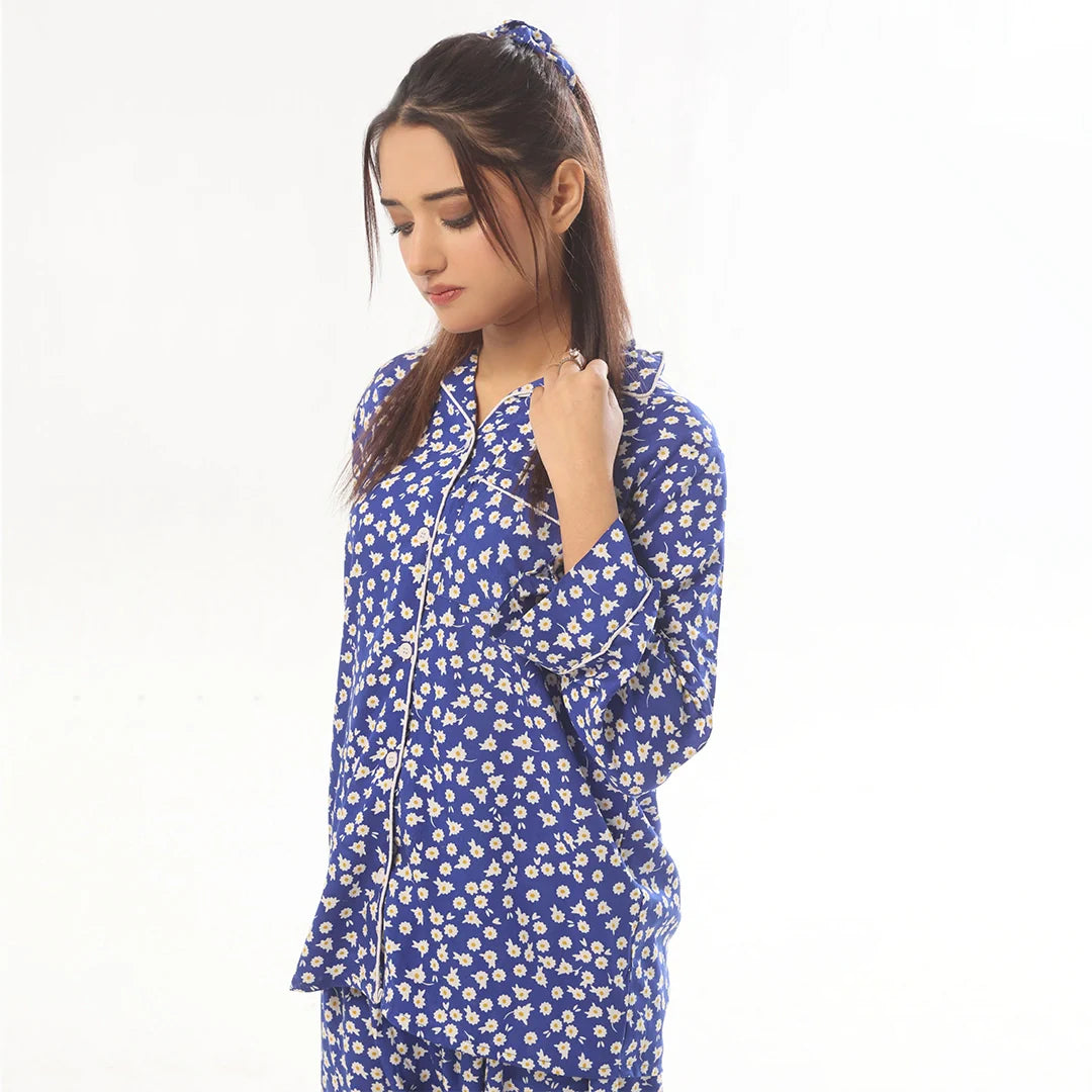 TNW Mat Daisy Linen Pajama Suit