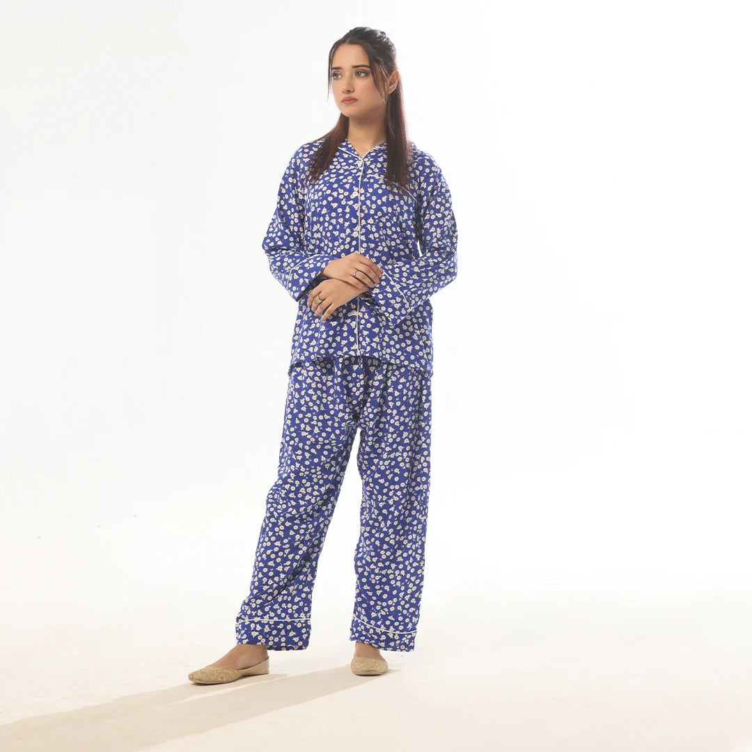 TNW Mat Daisy Linen Pajama Suit