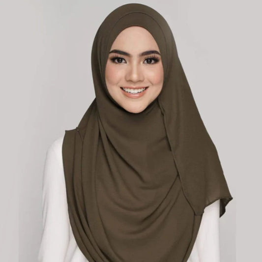 Chiffon Double Loop Hijab - Design Code: IH-0001