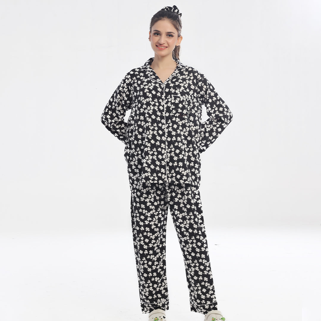 TNW Linen Pajama Suit - Clover Nights