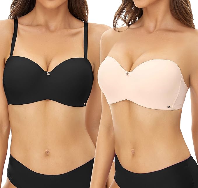 TNW Two way Strapless Removable Shoulder Strap Bra