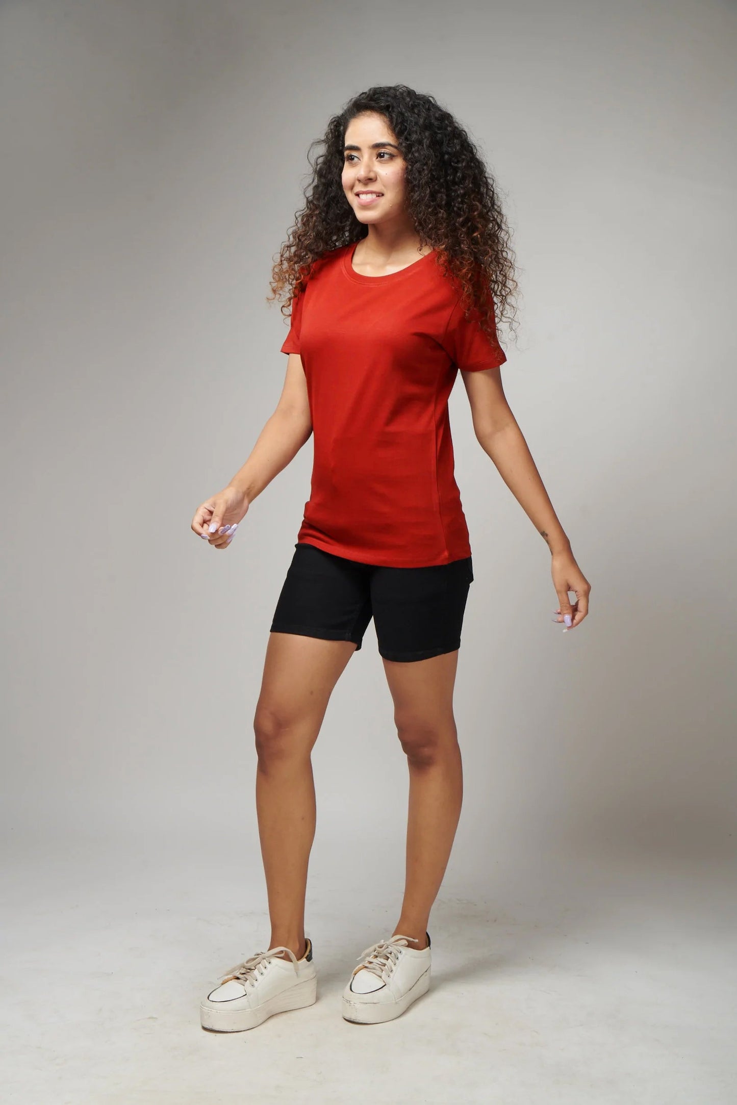 Half Sleeves T-Shirt - Red