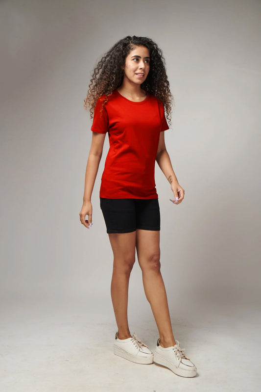 Half Sleeves T-Shirt - Red