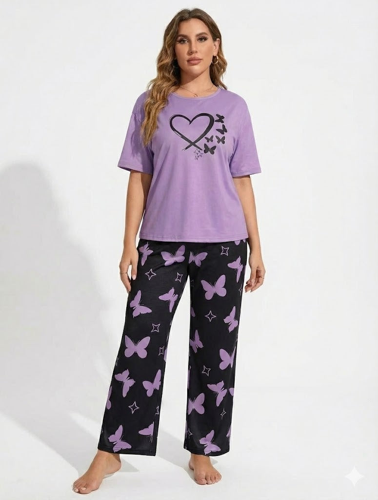 Butterfly Purple PJ Suit(Purple)