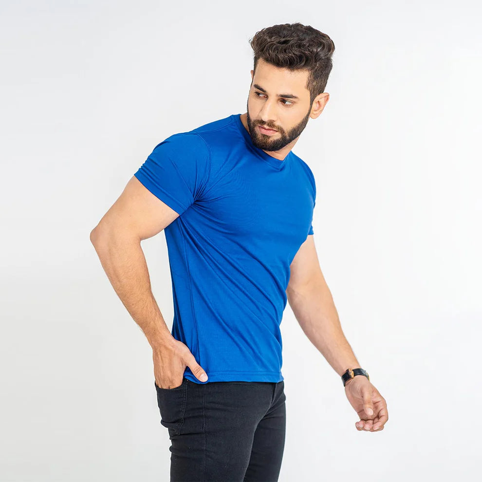 Plain Tees For Men - BLUE