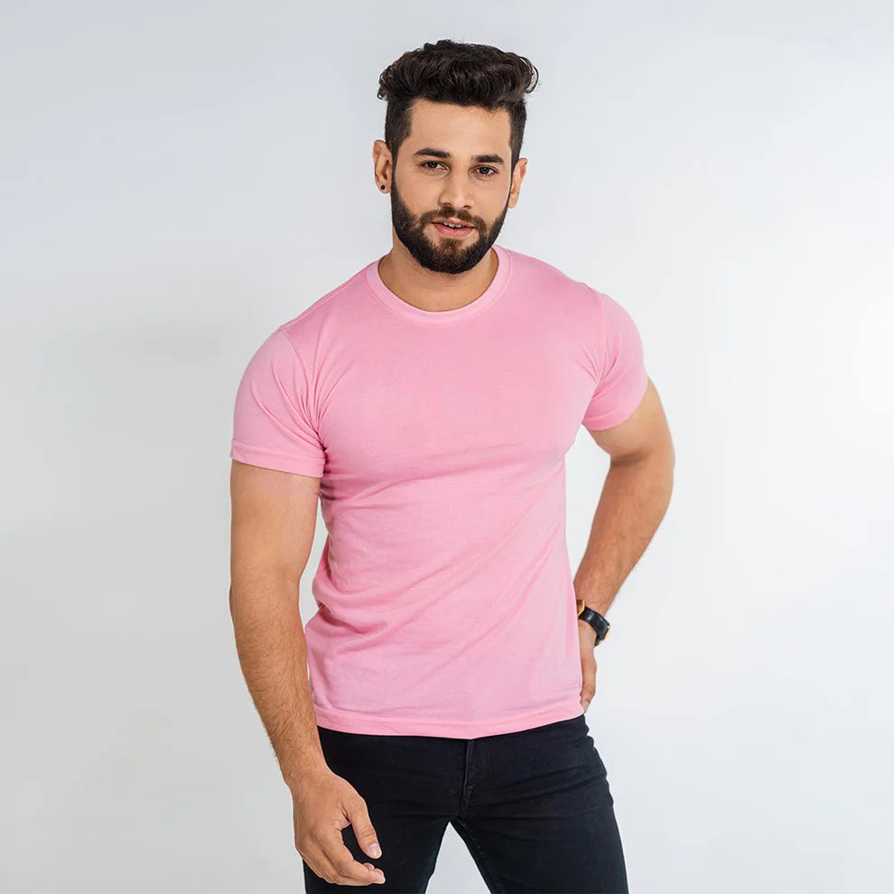 Plain Tees For Men - PINK