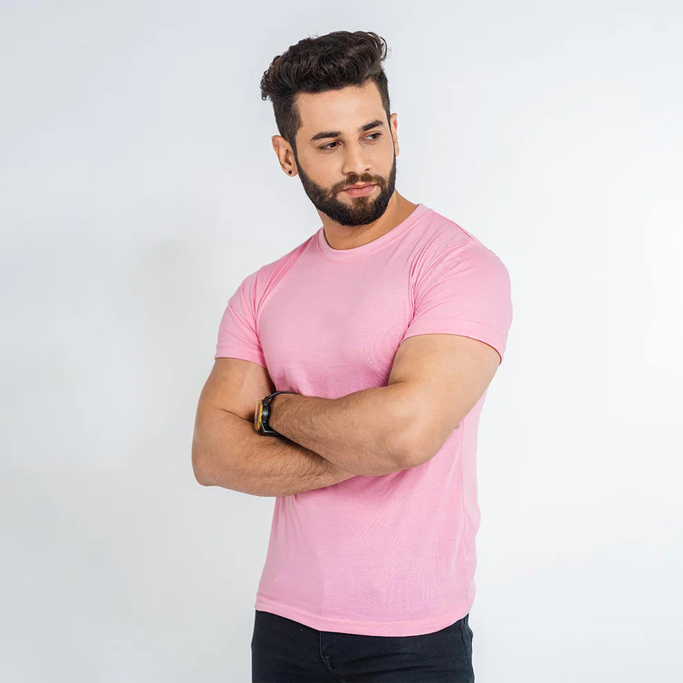 Plain Tees For Men - PINK