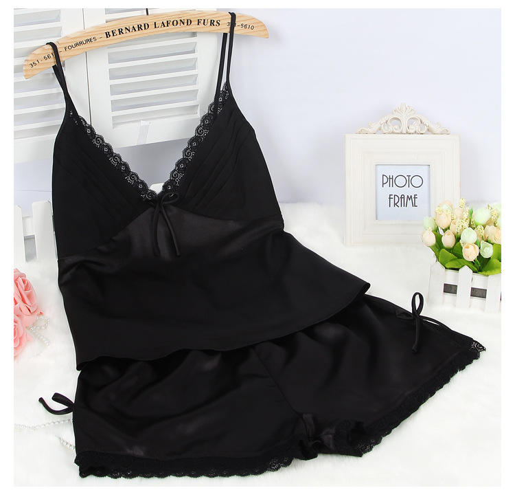 TNW 2 Piece Inner Top and Short Silk Cami Set sexy undergarments for women and ladies price in pakistan