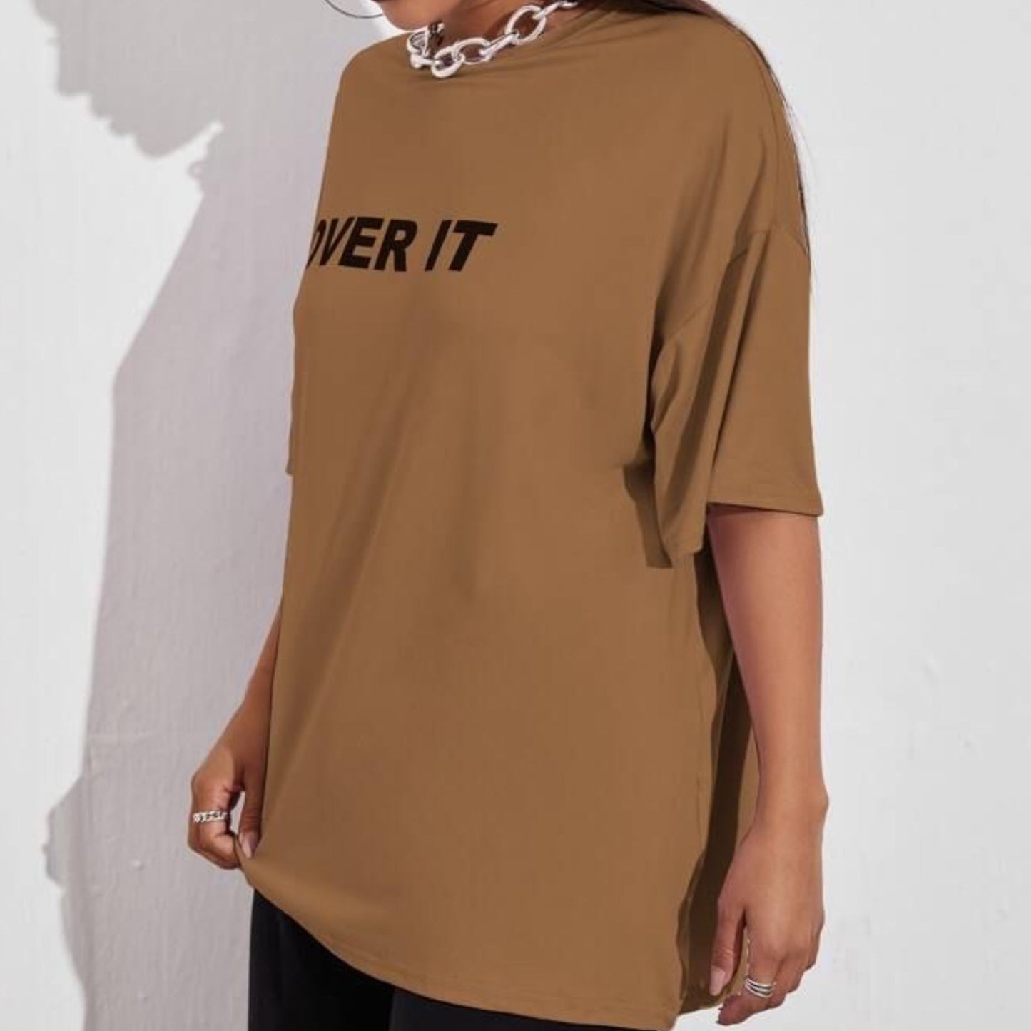 Overit Printed Oversize Tee-