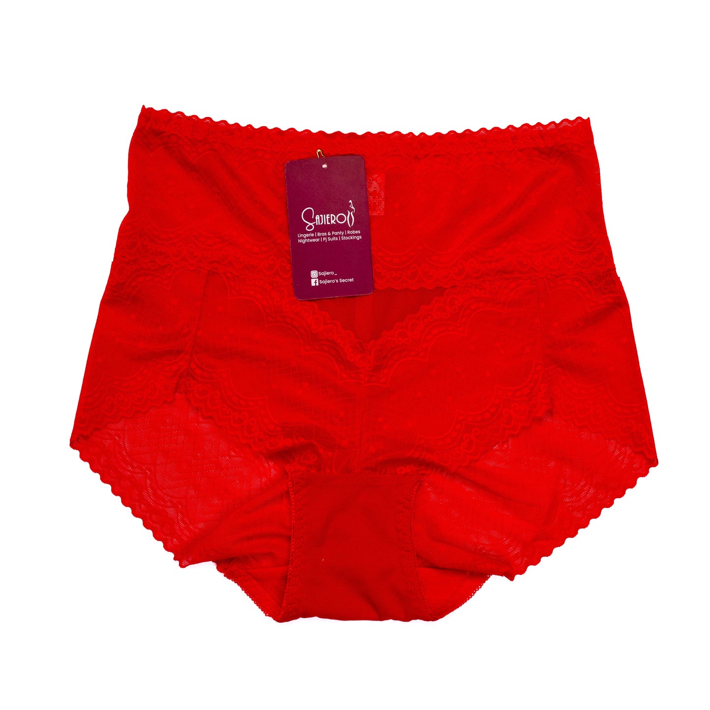 Softy Wear Brief Style Plus Size Net Panty red color best quality panties online shopping in pakistan