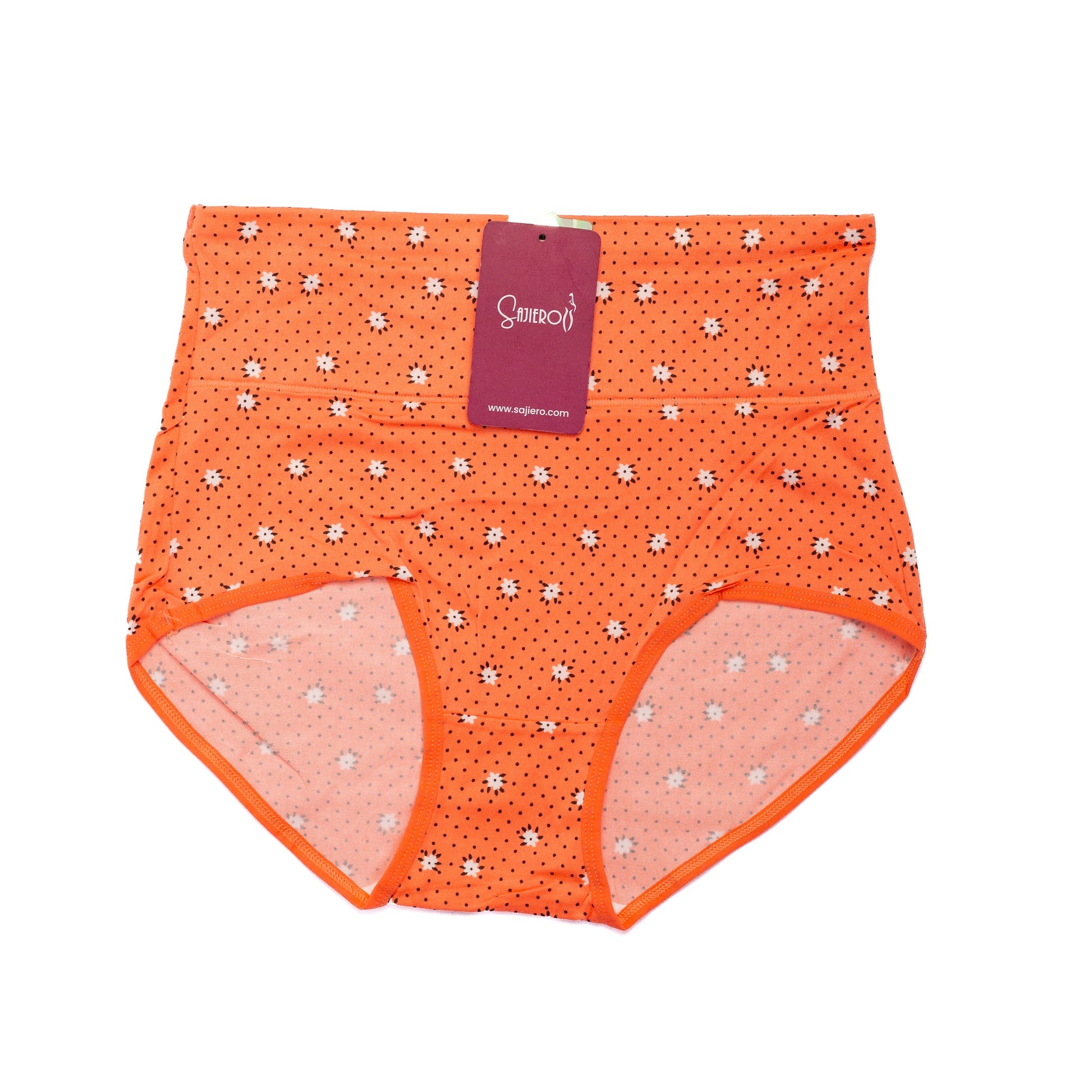 Softy Wear Daisy Printed Brief Cotton Panty orange women and ladies underwear price in Pakistan online