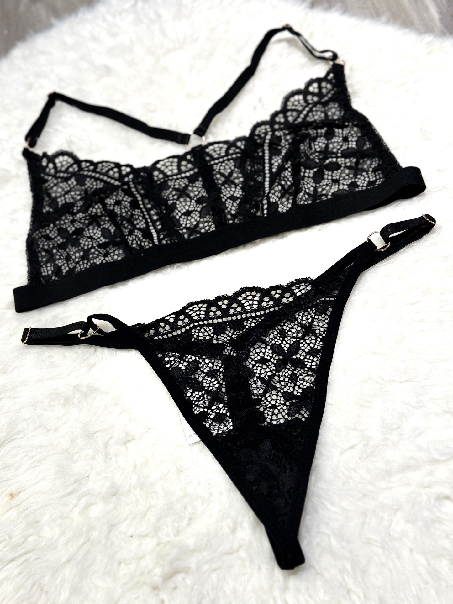 Softy Wear Temple Flowers Embroidery Bikini sexy black color non padded br a price in pakistan