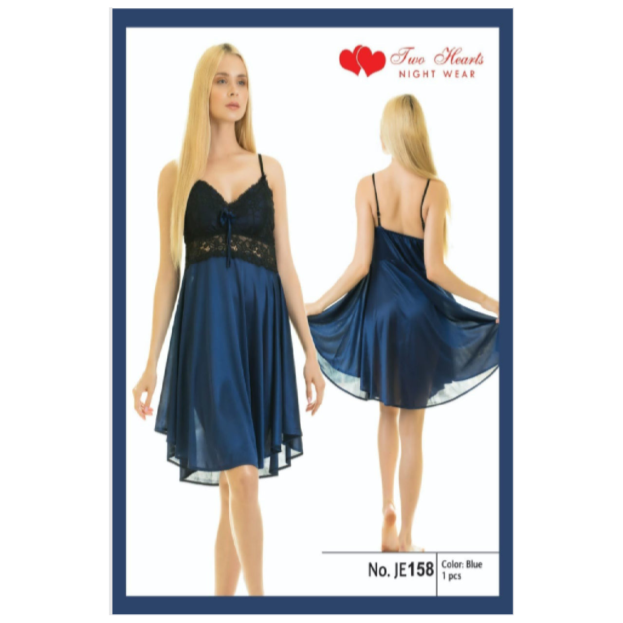 Softy Wear Empire 1 Piece Ceder Strap Short Nightie blue hot short nightie for women price in pakistan