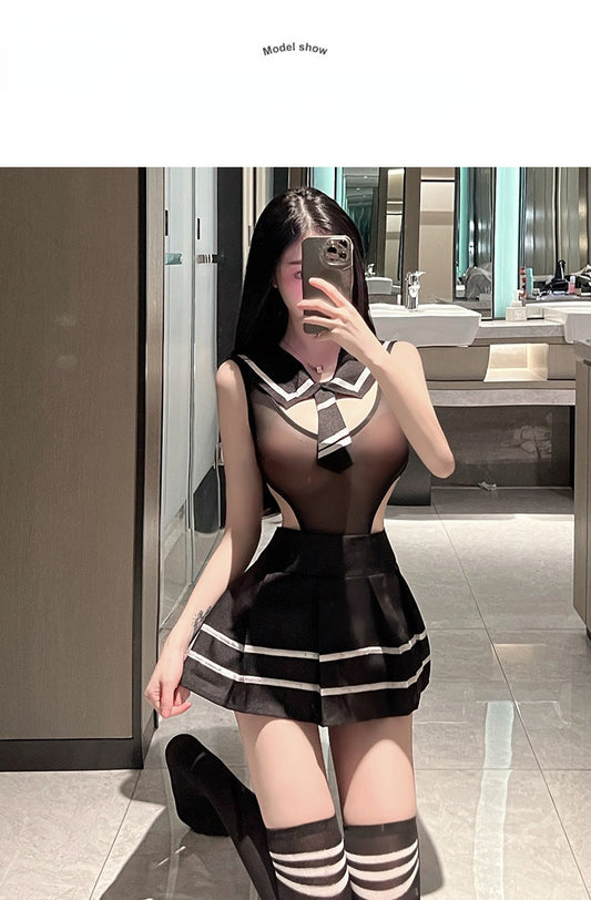 Softy Wear Sailor Cosplay Costume Set sexy hot net shirt with scurt price in pakistan