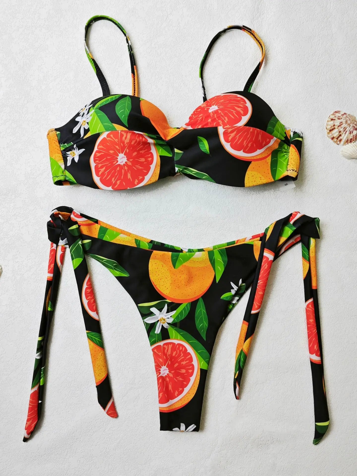 Fruit print Padded Bikini set 